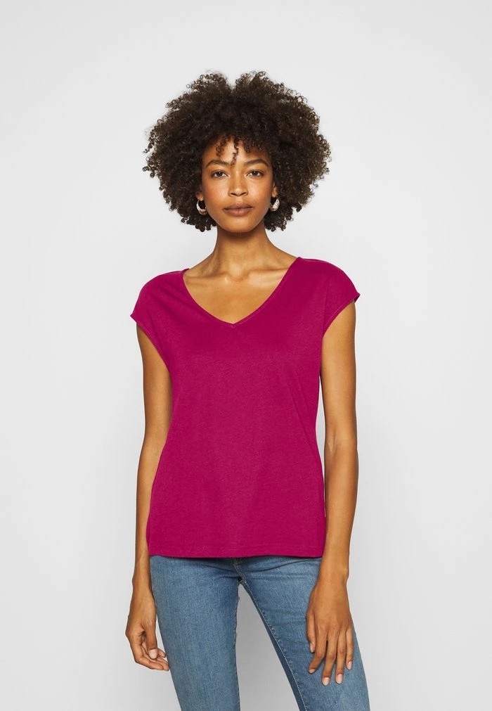 T-Shirt ANNA FIELD Anna Field Basic T-shirt Rose Femme | WEZ-1126619